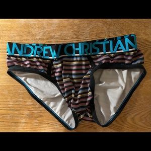 Andrew Christian Striped Brief